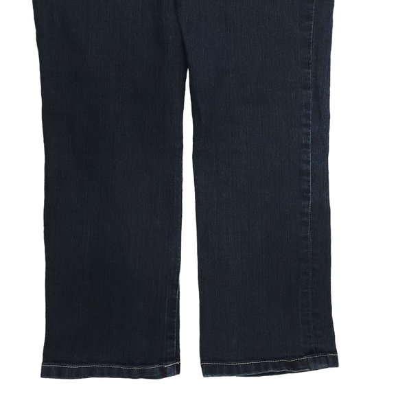 Chicos Platinum Denim Capri Jeans Size 00 US XS/2 Low Rise Crop Dark Wash - Picture 12 of 12